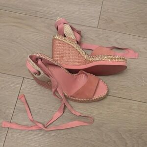 Vince Camuto Pink Espadrille Wedges